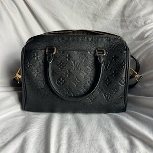Louis Vuitton Empreinte Speedy Bandouliere 25 NM Black